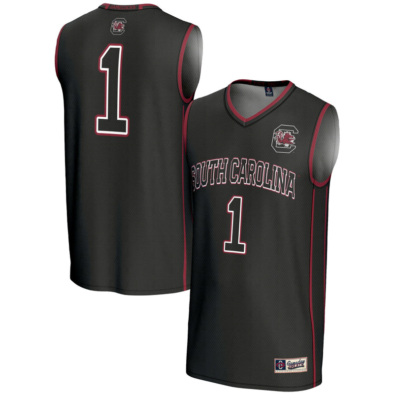 #1 South Carolina Gamecocks GameDay Greats Lightweight Basketball Jersey - Black