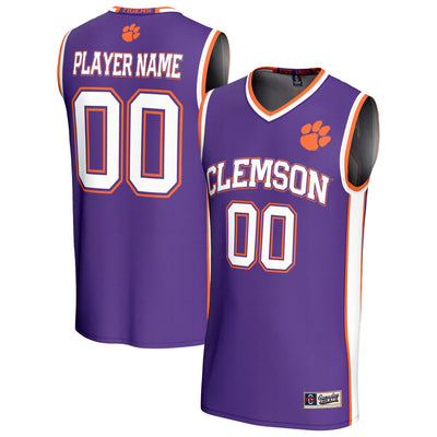 Clemson Tigers GameDay Greats Lightweight Collegiate Basketball NIL Pick-A-Player Fashion Jersey - Purple