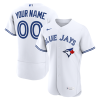 Toronto Blue Jays Nike White Home Authentic Custom Jersey