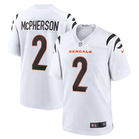 Cincinnati Bengals Evan McPherson Nike White Game Player Jersey