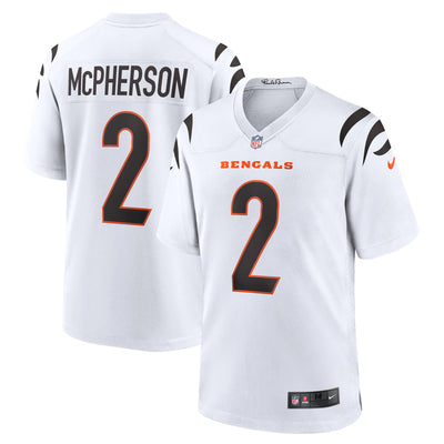 Cincinnati Bengals Evan McPherson Nike White Game Player Jersey