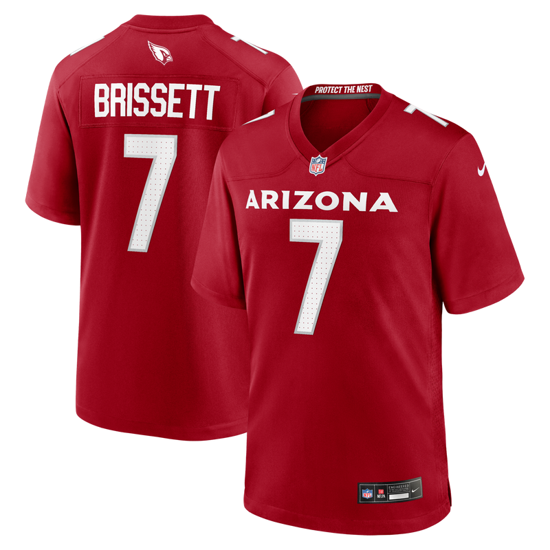 Arizona Cardinals Jacoby Brissett Nike Cardinal Team Game Jersey