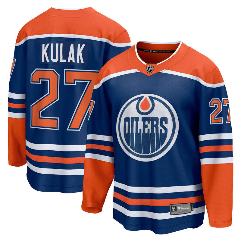 Edmonton Oilers Brett Kulak Fanatics Royal Home Breakaway Player Jersey