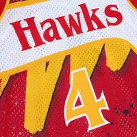 Atlanta Hawks Mitchell & Ness Spud Webb 1986 Hyper Hoops Swingman Jersey - Red