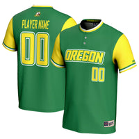 Oregon Ducks GameDay Greats NIL Pick-A-Player Lightweight Softball Jersey - Green