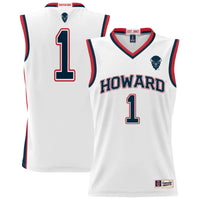 GameDay Greats #1 White Howard Bison Lightweight Basketball Jersey