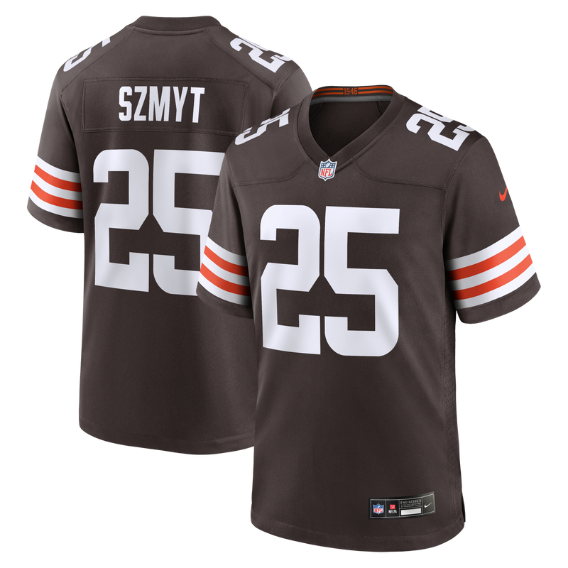 Cleveland Browns Andre Szmyt Nike Brown Team Game Jersey