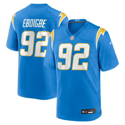 Los Angeles Chargers Justin Eboigbe Nike Powder Blue Team Game Jersey