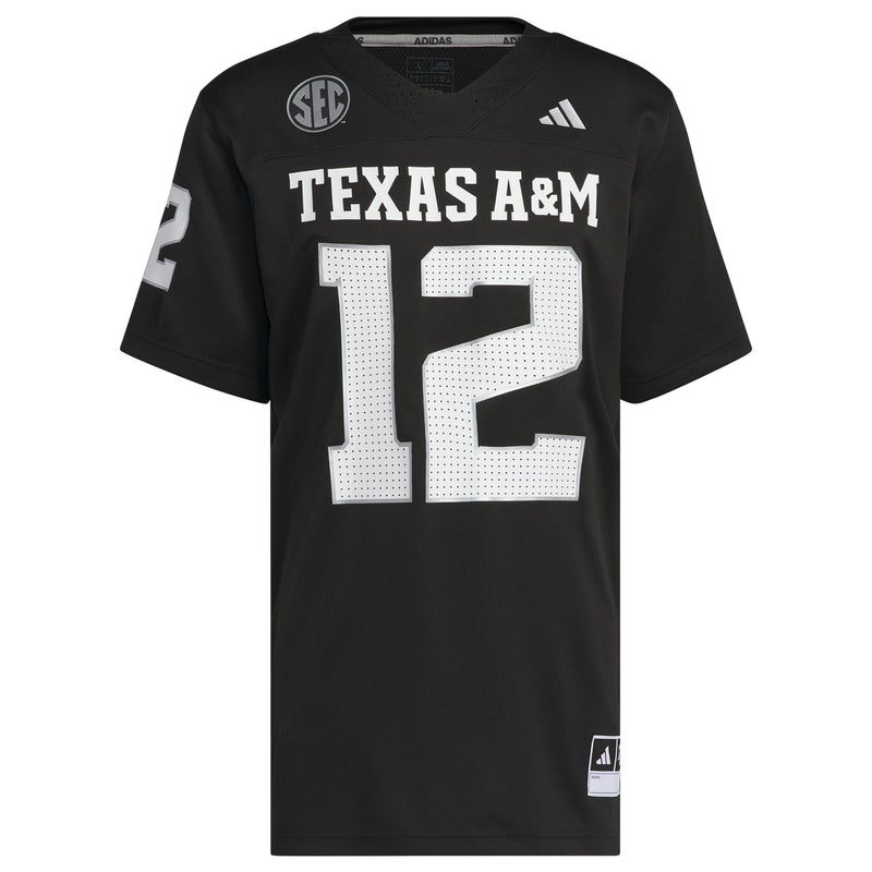 Texas A&M Aggies adidas Alternate Premier Strategy Jersey - Black