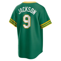 Athletics Reggie Jackson Nike Kelly Green Road Cooperstown Collection Player Jersey