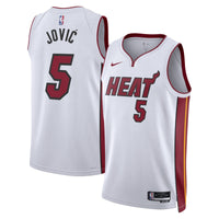 Miami Heat Nike Association Edition Swingman Jersey - White - Nikola Jović
