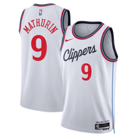 Los Angeles Clippers Nike Replica Association Edition Swingman Jersey - White - Bennedict Mathurin