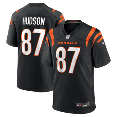 Cincinnati Bengals Tanner Hudson Nike Black Home Game Player Jersey