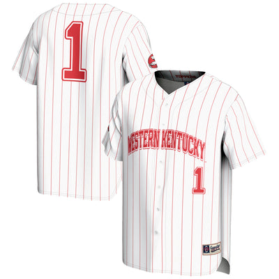 #1 Western Kentucky Hilltoppers GameDay Greats Lightweight Baseball Jersey - White