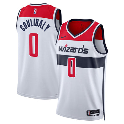 Washington Wizards Nike Association Edition Swingman Jersey - White - Bilal Coulibaly -