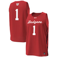#1 Wisconsin Badgers Under Armour Special Game Replica Basketball Jersey - Red