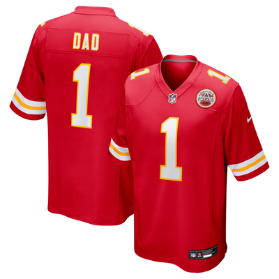 Kansas City Chiefs Number 1 Dad Nike Red Game Jersey
