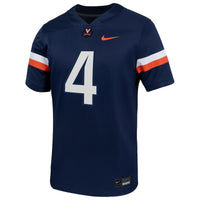 Chandler Morris Virginia Cavaliers Nike Home NIL Football Game Jersey - Navy