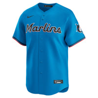 Miami Marlins Nike Blue Limited Jersey