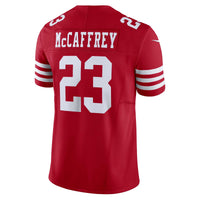 San Francisco 49ers Christian McCaffrey Nike Scarlet Vapor F.U.S.E. Limited Jersey