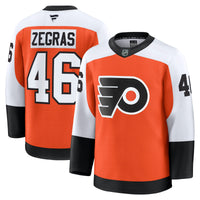 Philadelphia Flyers Trevor Zegras Fanatics Orange Home Premium Jersey