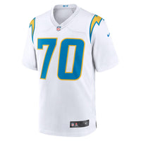 Los Angeles Chargers Rashawn Slater Nike White Game Jersey