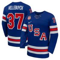 Connor Hellebuyck Nike Royal US Hockey 2026 Home Replica Jersey