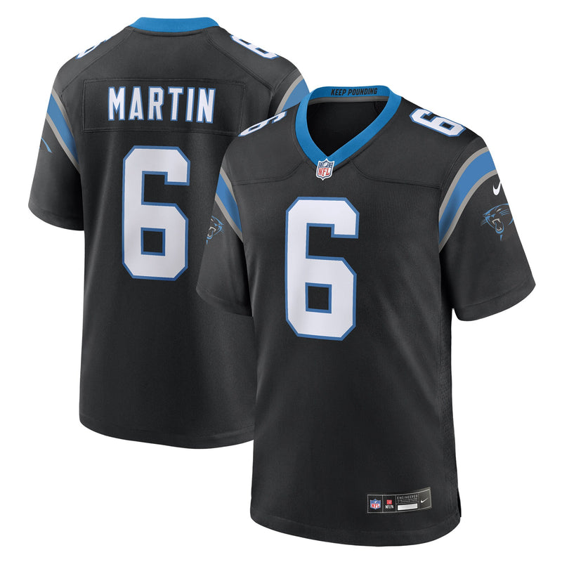 Carolina Panthers Sam Martin Nike Black Team Game Jersey