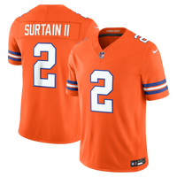 Denver Broncos Pat Surtain II Nike Orange Alternate Mile High Collection 1977 Throwback Vapor F.U.S.E. Stitched Limited Jersey