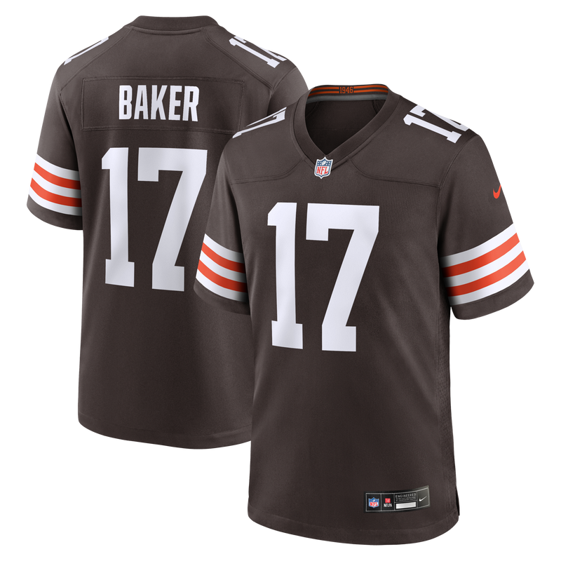 Cleveland Browns Jerome Baker Nike Brown Team Game Jersey