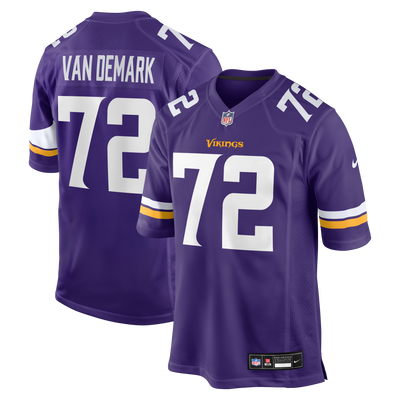 Minnesota Vikings Ryan Van Demark Nike Purple Team Game Jersey