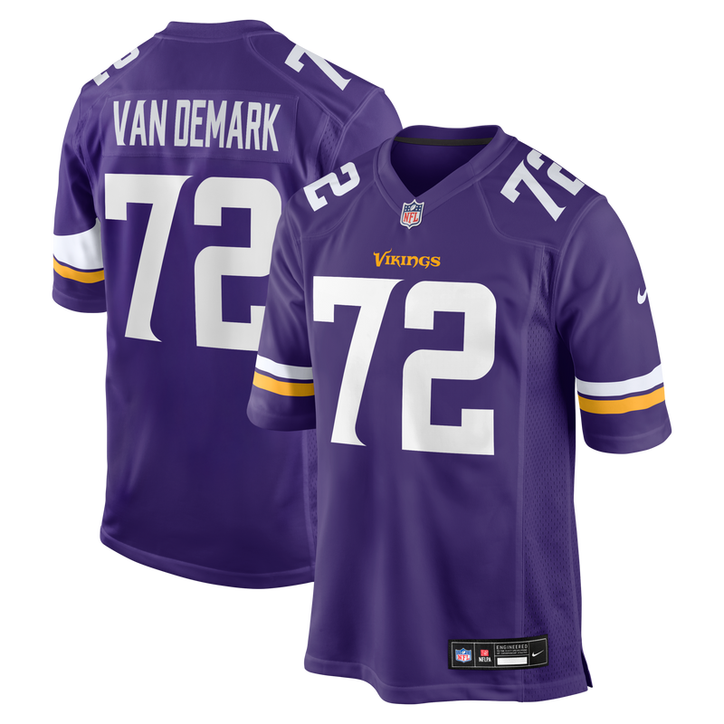 Minnesota Vikings Ryan Van Demark Nike Purple Team Game Jersey