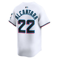 Miami Marlins Sandy Alcantara Nike White Home Limited Player Jersey