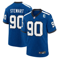 Indianapolis Colts Grover Stewart Nike Blue Alternate Game Jersey
