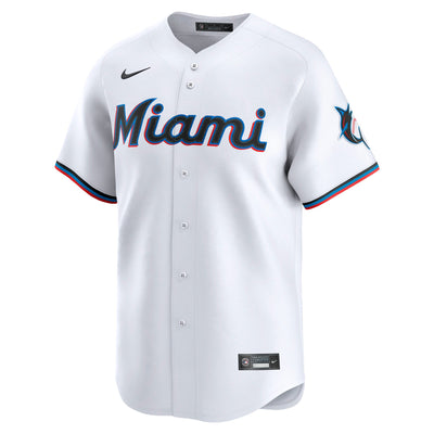Miami Marlins Nike White Home Limited Jersey