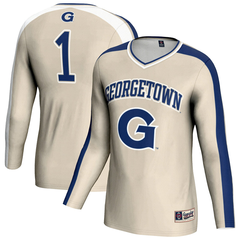 Georgetown Hoyas GameDay Greats #1 Lightweight Volleyball Fashion Jersey - Gray