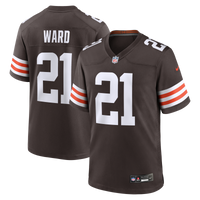 Cleveland Browns Denzel Ward Nike Brown Player Game Jersey
