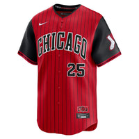 Chicago White Sox Andrew Vaughn Nike Red/Black 2025 City Connect Limited Player Jersey