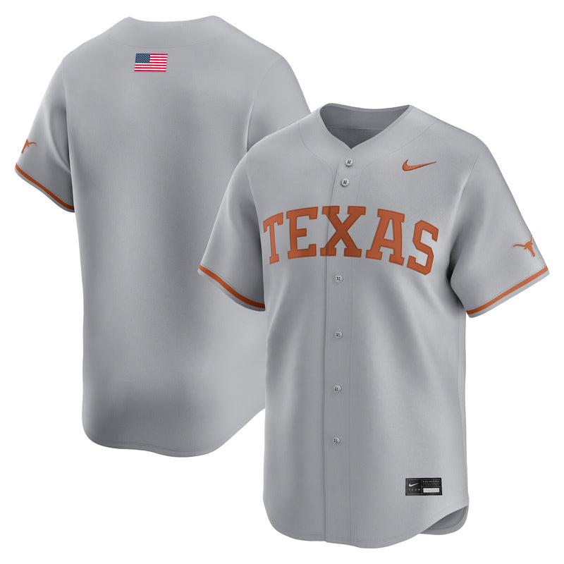 Nike Gray Texas Longhorns Alternate Limited Baseball Jersey