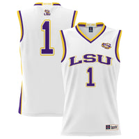 #1 LSU Tigers GameDay Greats Lightweight Basketball Jersey - White