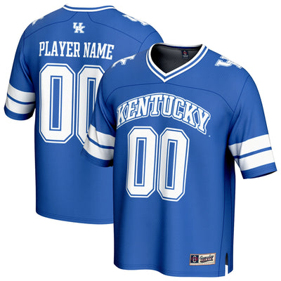 Kentucky Wildcats GameDay Greats NIL Pick-A-Player Football Fashion Jersey - Royal