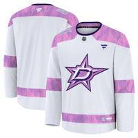 Dallas Stars Fanatics White 2024 Hockey Fights Cancer Practice Jersey