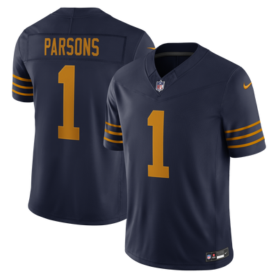 Green Bay Packers Micah Parsons Nike Navy Alternate Vapor F.U.S.E. Stitched Limited Jersey