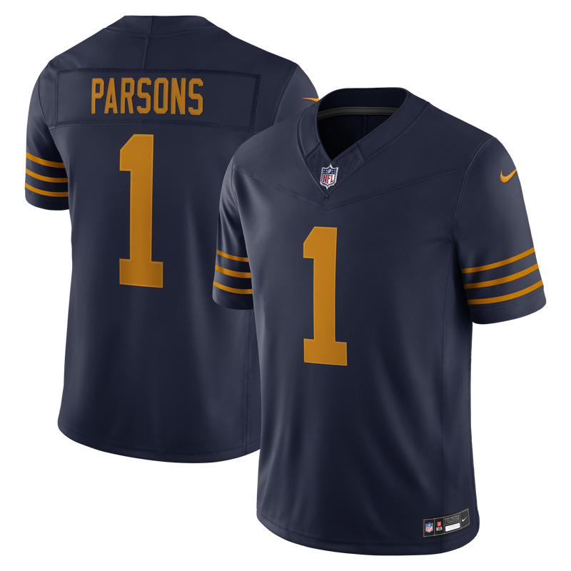 Green Bay Packers Micah Parsons Nike Navy Alternate Vapor F.U.S.E. Stitched Limited Jersey