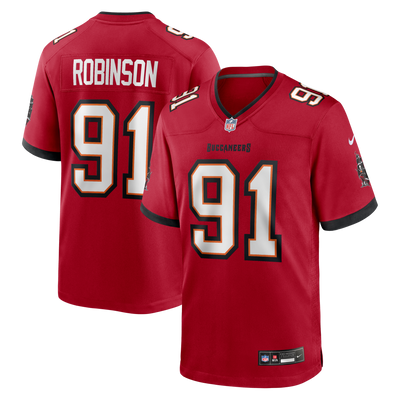Tampa Bay Buccaneers A'Shawn Robinson Nike Red Team Game Jersey