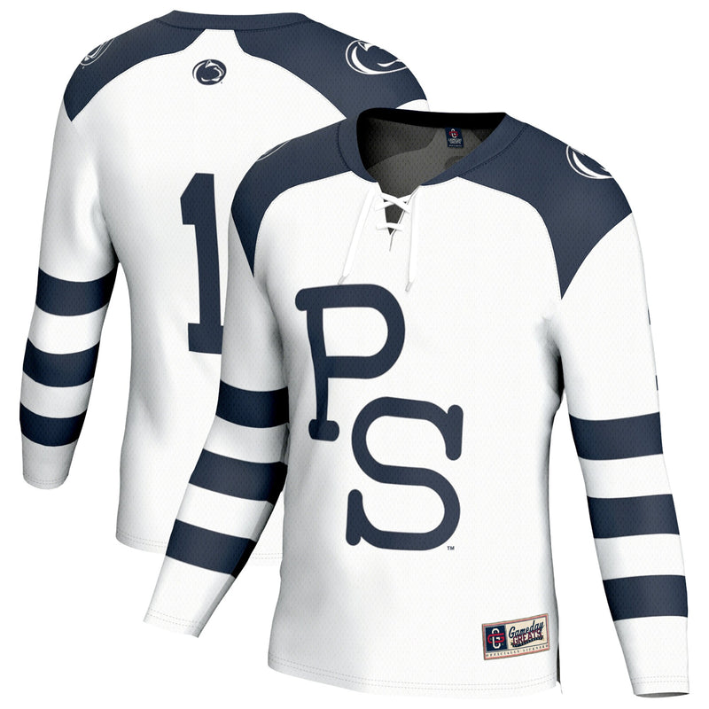 #1 Penn State Nittany Lions GameDay Greats Lightweight Hockey Fashion Jersey - White