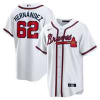 Atlanta Braves Daysbel Hernandez Nike White Home Replica Jersey