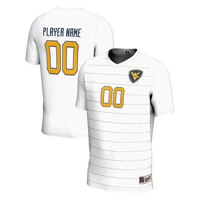 West Virginia Mountaineers GameDay Greats Pick-A-Player NIL Lightweight Soccer Jersey - White