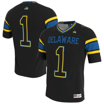 Delaware Fightin' Blue Hens GameDay Greats Lightweight Collegiate Football Blackout Fashion Jersey