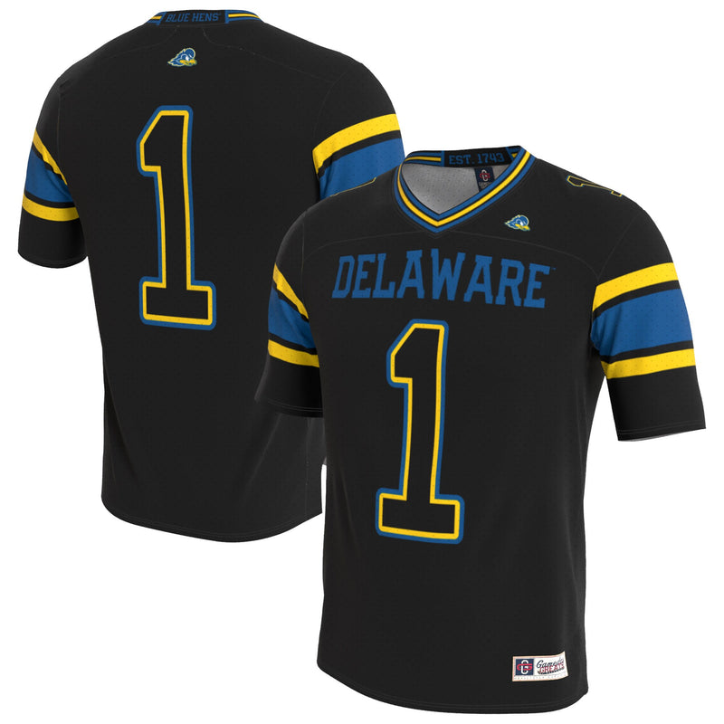 Delaware Fightin' Blue Hens GameDay Greats Lightweight Collegiate Football Blackout Fashion Jersey